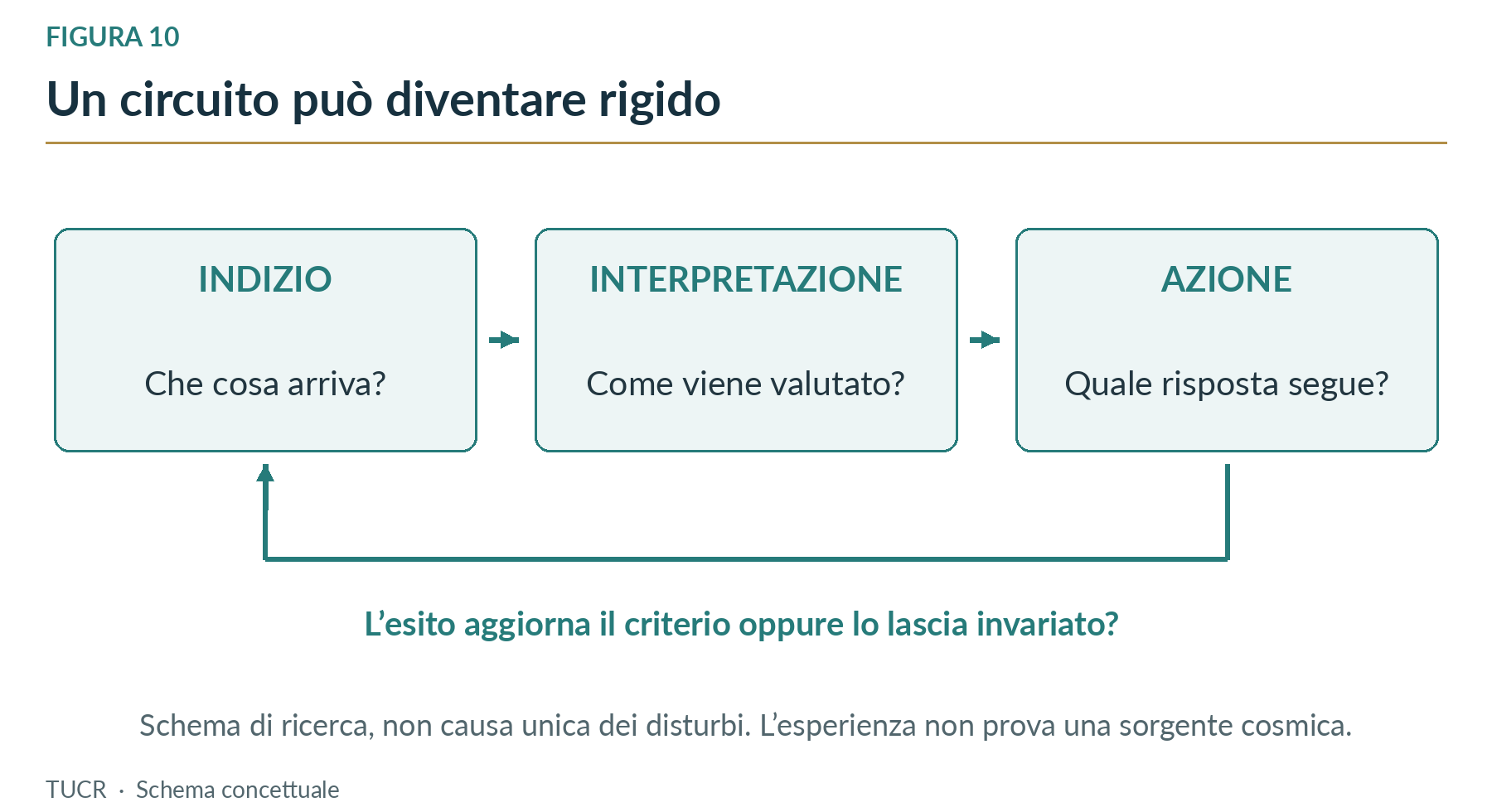 Figura 10. La possibilità di aggiornare un criterio è una domanda funzionale; non una causa unica di tutti i disturbi.